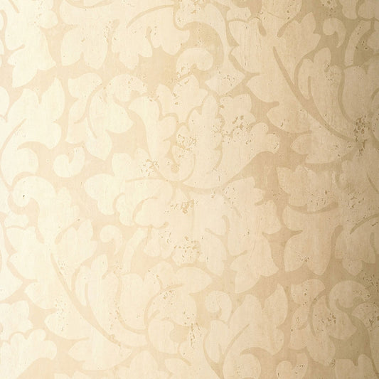 Find 5003690 Tolomei Damask Cream Schumacher Wallpaper
