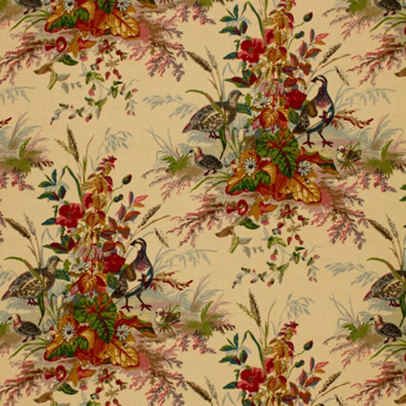 Purchase sample of 1106032 Quail Meadow, Summer by Schumacher Fabric