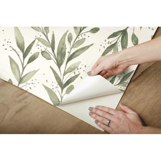 Order Psw1001Rl Magnolia Home Vol Ii Botanical Green Peel And Stick Wallpaper