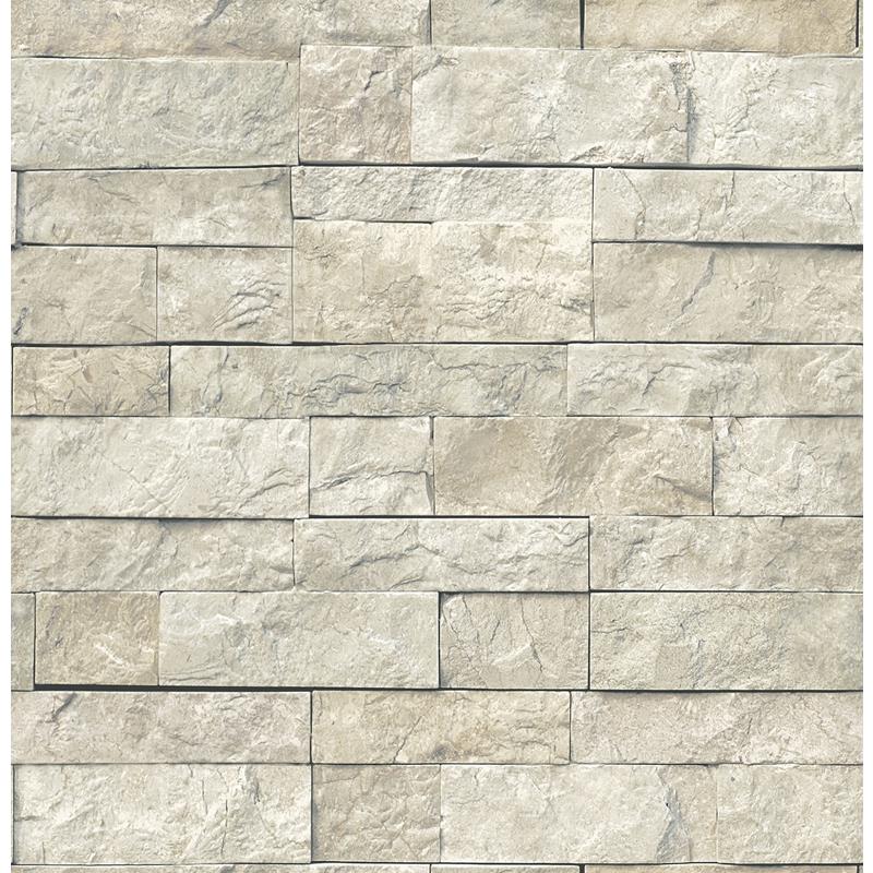 Sample NU3383 Landmark, Stone Peel and Stick Wallpaper