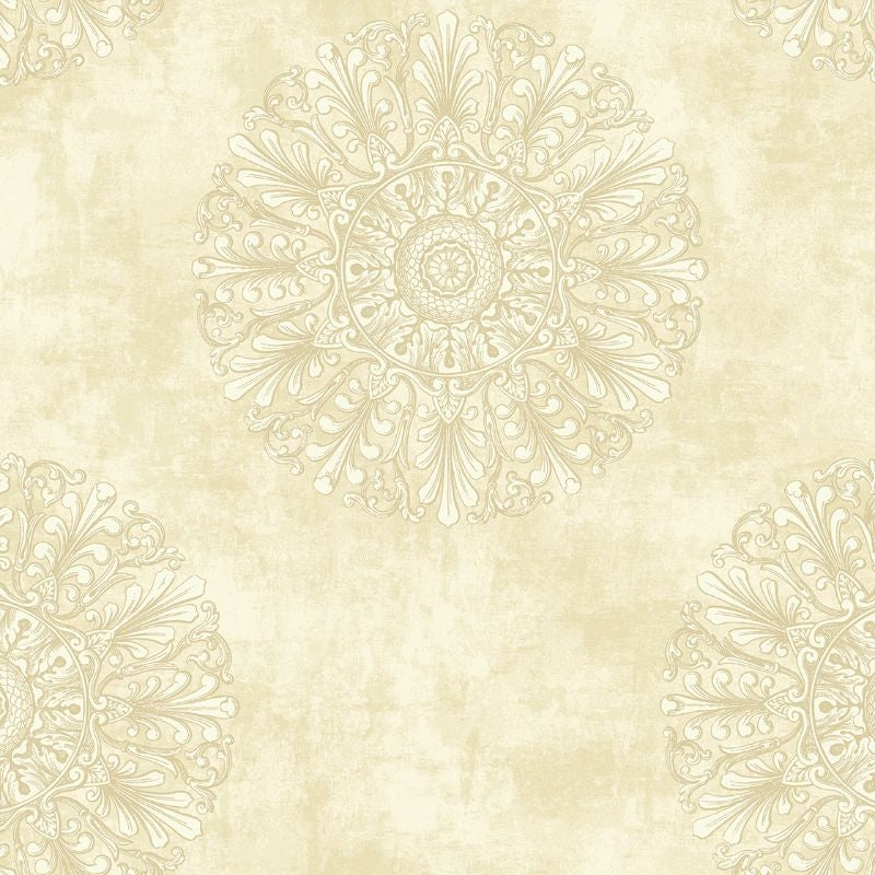Buy AM91805 Mulberry Place Rosette by Wallquest Wallpaper