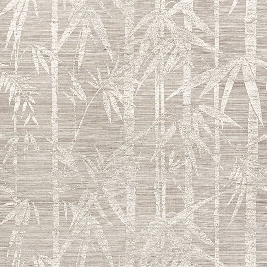 View 5008311 Les Bambous Sisal Fog Schumacher Wallpaper