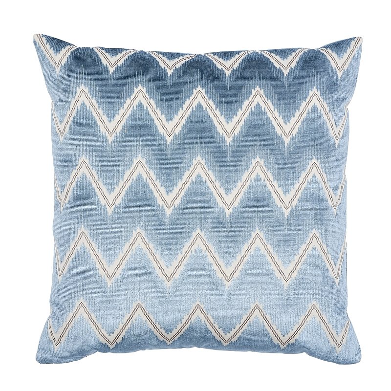 So6942306 The Wave 22" Pillow Navy By Schumacher Furniture and Accessories 1,So6942306 The Wave 22" Pillow Navy By Schumacher Furniture and Accessories 2