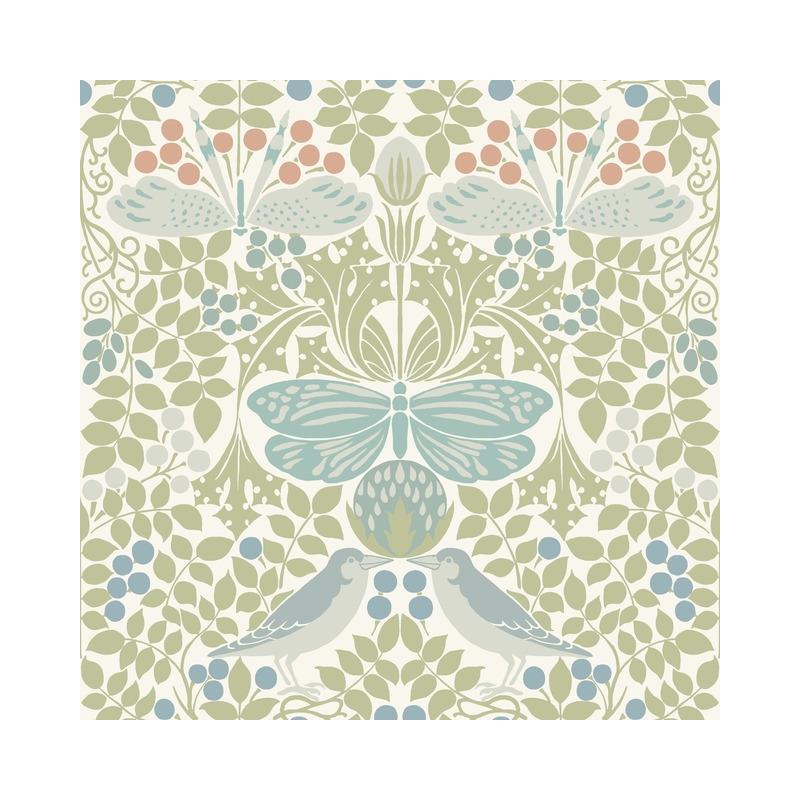 Sample AC9164 Butterfly Garden, Arts and Crafts by Ronald Redding Wallpaper