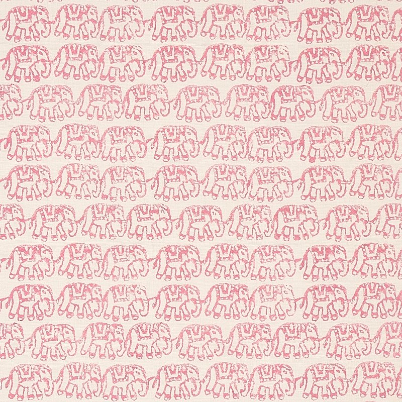 Shop 179750 Ellies Hand Block Print Rose by Schumacher Fabric