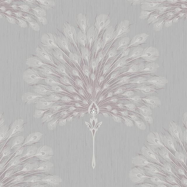 Purchase CR34009 Kelvington Metallic Silver Feathers by Carl Robinson Wallpaper