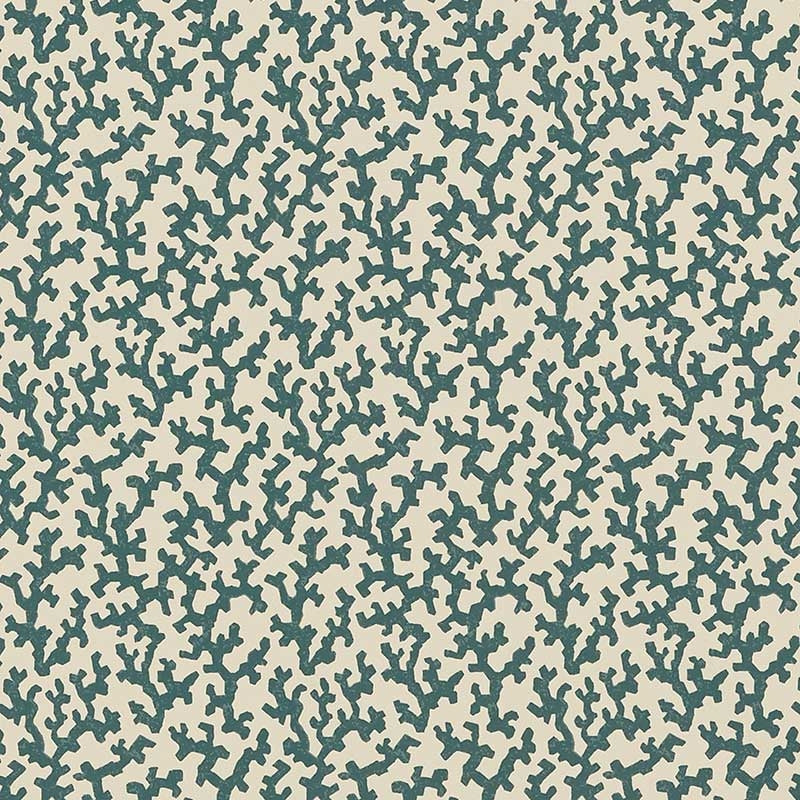 Purchase 5008005 Folly Peacock Blue Schumacher Wallpaper