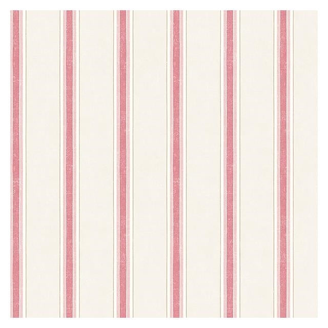 Acquire PR33854 Floral Prints 2 Red Stripe Wallpaper by Norwall Wallpaper