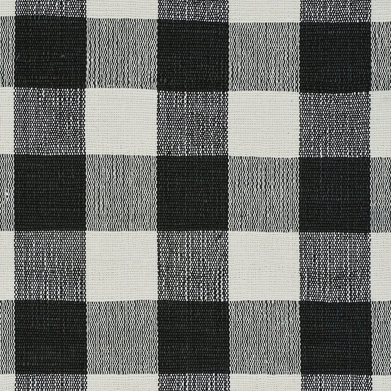 Purchase sample of 77552 Barnes Performance Check, Black by Schumacher Fabric