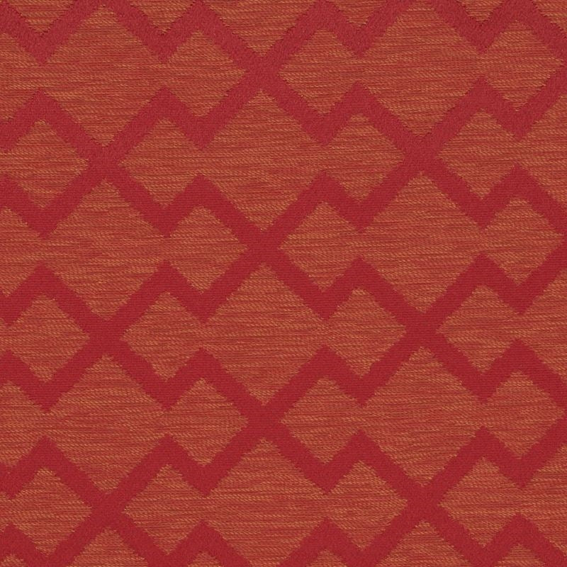 508488 | Tribal Zig Zag, Scarlet - Robert Allen