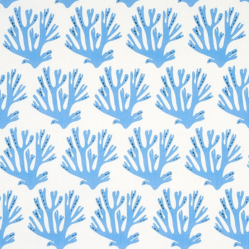 Select 179100 Coral Blue by Schumacher Fabric
