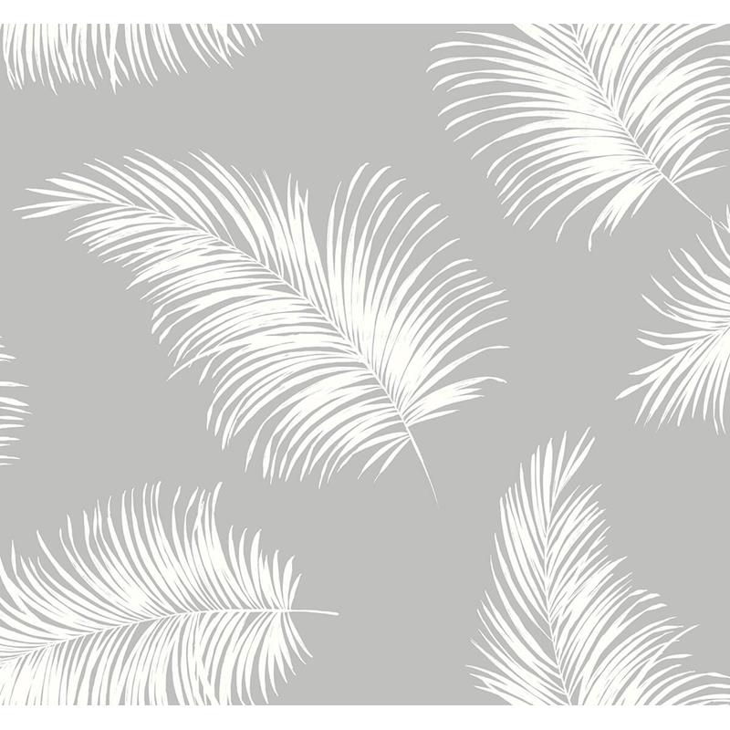 Search LN20315 Luxe Haven Tossed Palm Harbor Mist by Lillian August Wallpaper
