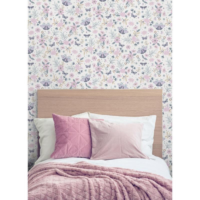4060-58103 Fable Zev Pink Butterfly Wallpaper by Chesapeake,4060-58103 Fable Zev Pink Butterfly Wallpaper by Chesapeake2