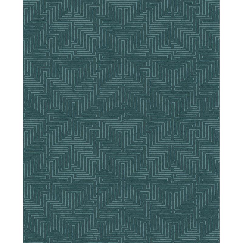Sample 376060 Siroc, Kairo Teal Geometric Wallpaper by Eijffinger