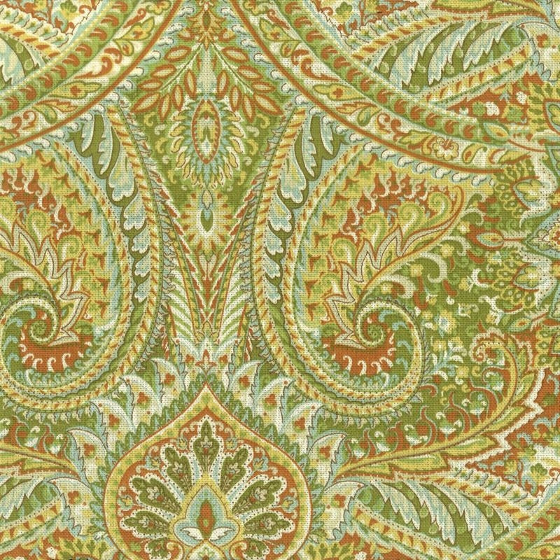 Sample BIRC-2 Birchwood, Clover Green Light Green Stout Fabric