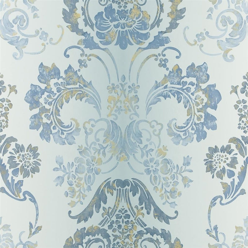 Sample P619-07 Kashgar, Zinc by Designer Guild Wallpaper