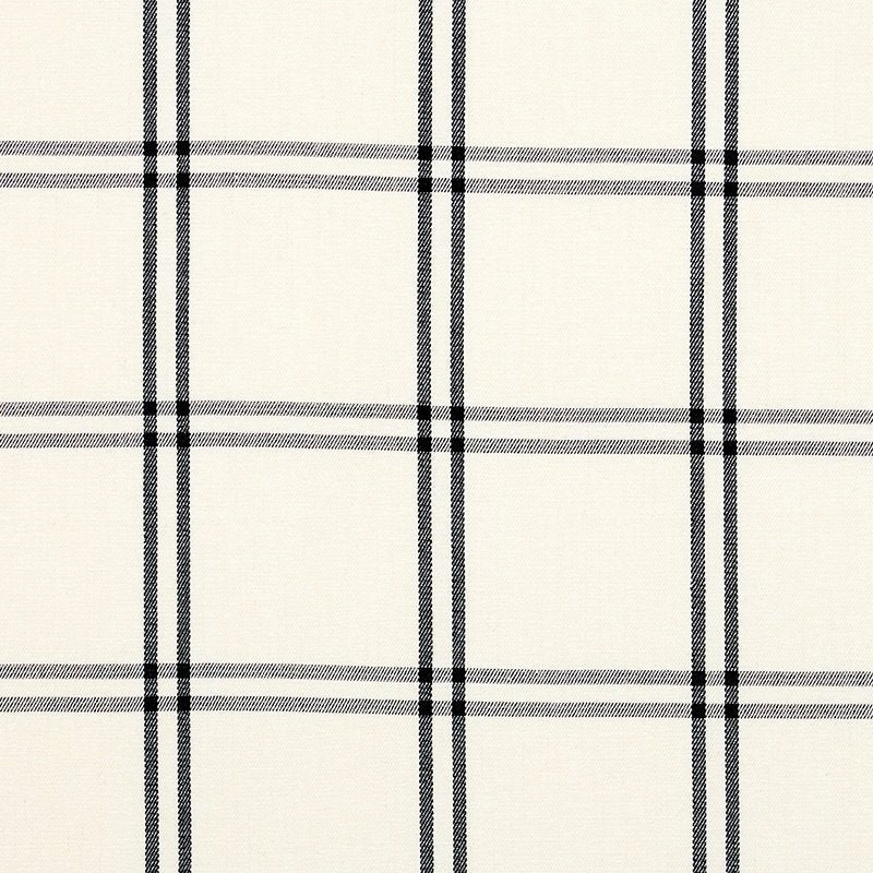 Purchase sample of 55718 Luberon Plaid, Black by Schumacher Fabric