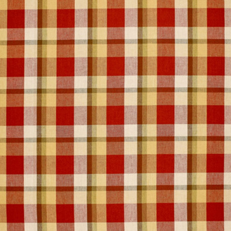 Purchase sample of 3484000 Augusta Linen Plaid, Orchard by Schumacher Fabric