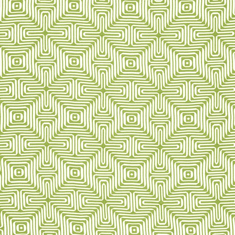 Looking 65321 Amazing Maze Palm by Schumacher Fabric