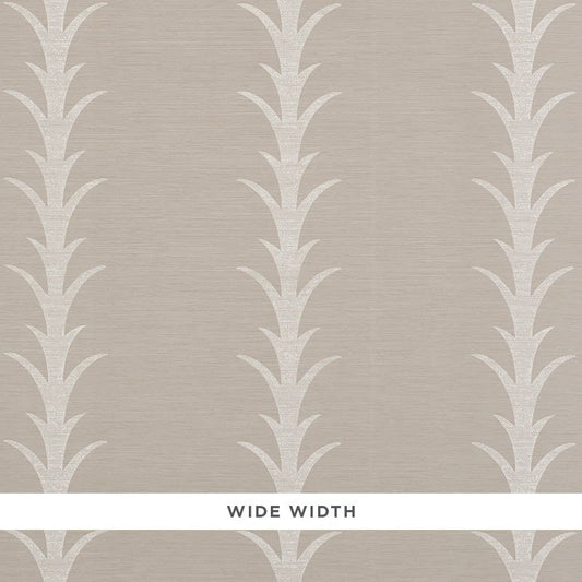 Save on 5008593 Acanthus Stripe Vinyl Grey Schumacher Wallpaper