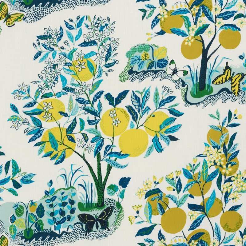 Purchase sample of 177331 Citrus Garden Indoor/Outdoor, Pool by Schumacher Fabric