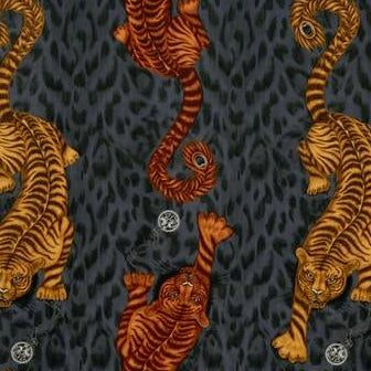 Buy F1213/01 Tigris Velvet Animal/Insect by Clarke And Clarke Fabric