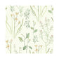 Sample NR1565 Norlander, Alpine Botanical, White Off Whites Botanical York Wallpaper