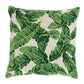 So17610405 Kashgar Velvet Ikat 20" Pillow Peacock and Emerald By Schumacher Furniture and Accessori