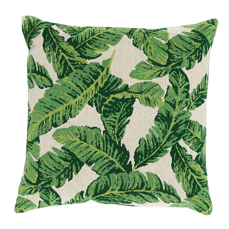 So17610405 Kashgar Velvet Ikat 20" Pillow Peacock and Emerald By Schumacher Furniture and Accessori