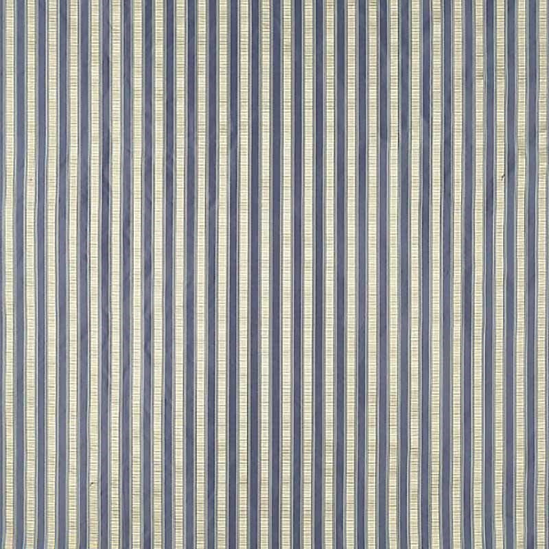 Sample SC 0022121M Shirred Stripe, Lapis by Scalamandre Fabric