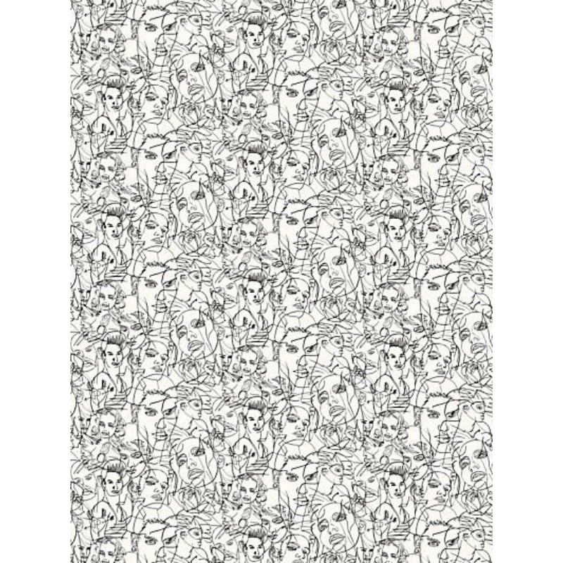 Sample WH000013322 Croquis, Ecru / Noir by Jean Paul Gaultier Wallpaper