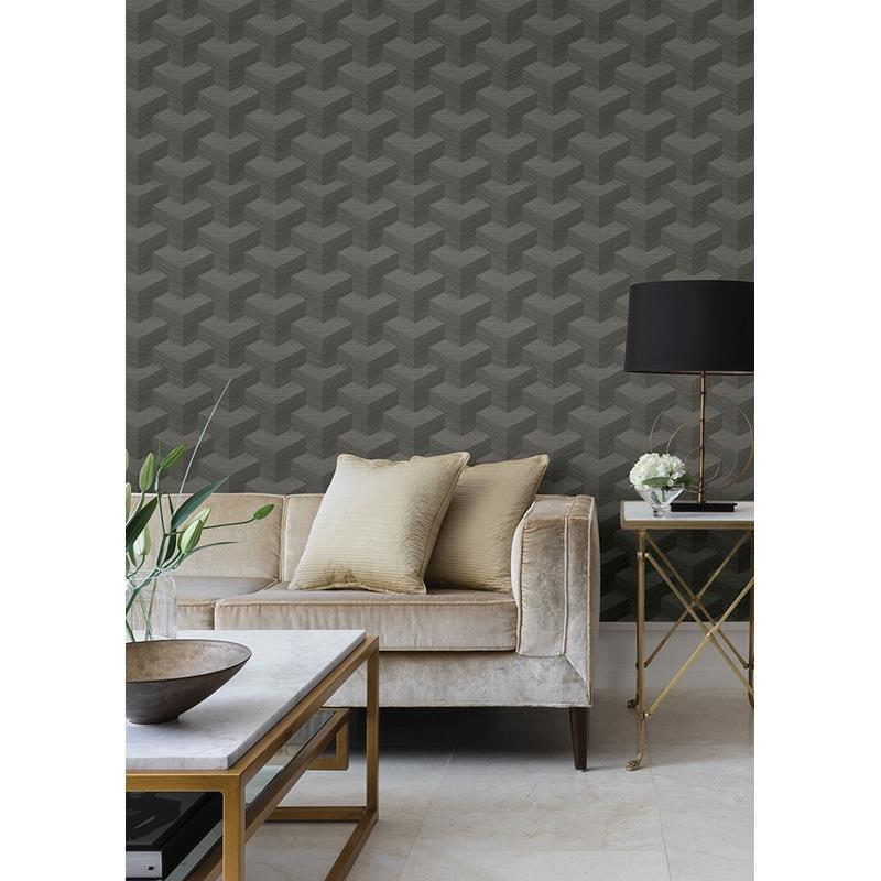 Buy 2829-82067 Fibers Y Knot Grey Geometric Texture A Street Prints Wallpaper