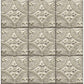 Shop 2922-23764 Trilogy Cornelius Grey Tin Celing Tile Grey A-Street Prints Wallpaper