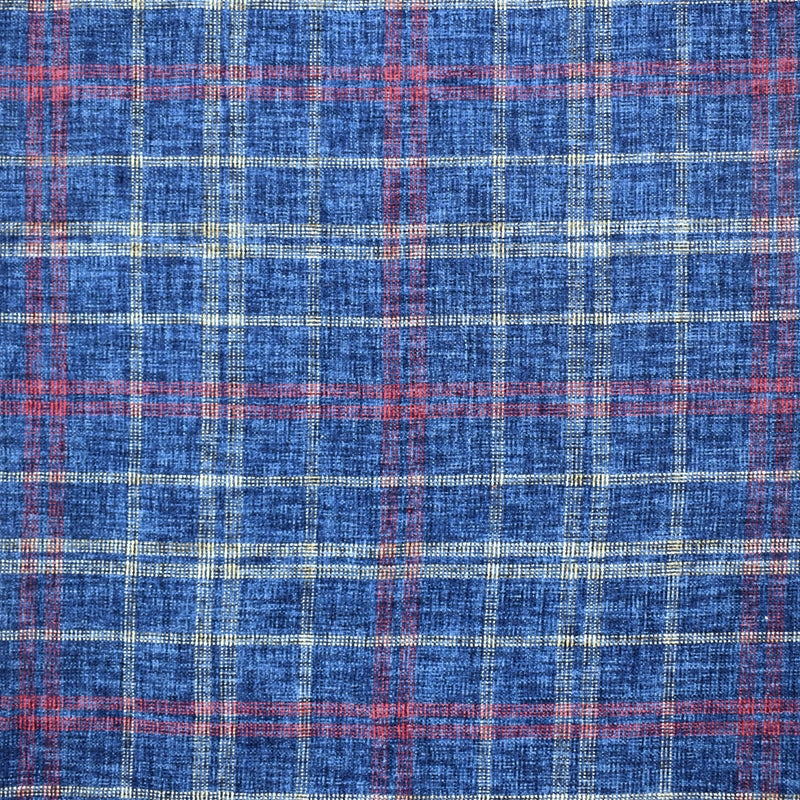 Buy S2423 Ink Blue Plaid Greenhouse Fabric