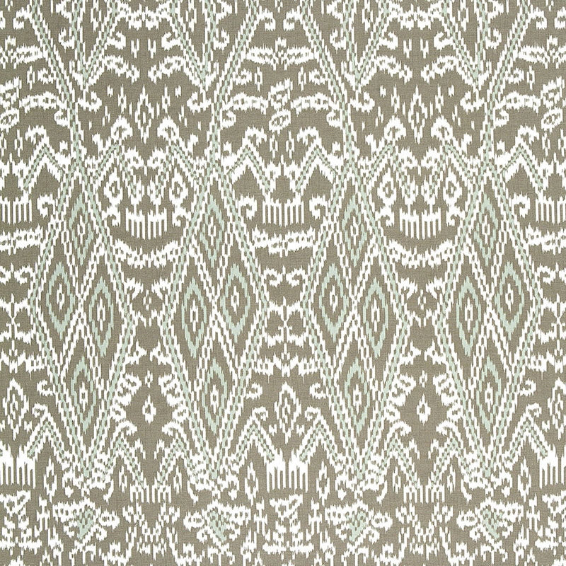 Purchase sample of 174751 Maya Ikat Print, Greige by Schumacher Fabric
