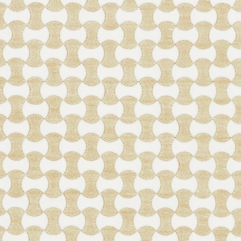 Purchase sample of 70370 Nolita Embroidery, Natural by Schumacher Fabric