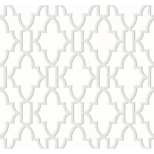 Order LN21105 Luxe Haven Coastal Lattice Harbor Mist by Lillian August Wallpaper