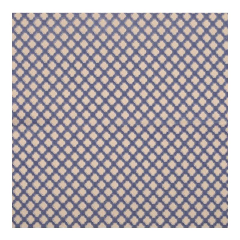 Looking 26692-005 Pomfret Blue On Beige by Scalamandre Fabric