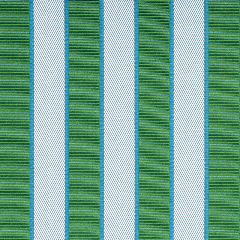 Find 77100 Ribbon Stripe Emerald by Schumacher Fabric