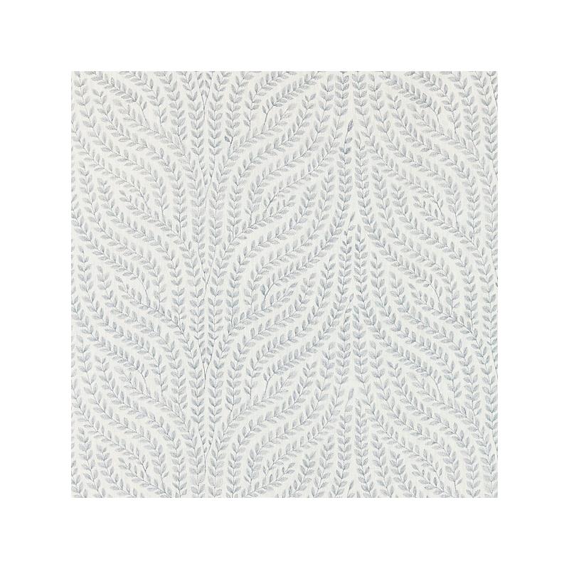 Sample 27125-001 Willow Vine Embroidery, Aquamarine - Scalamandre Fabric (SC 000127125)