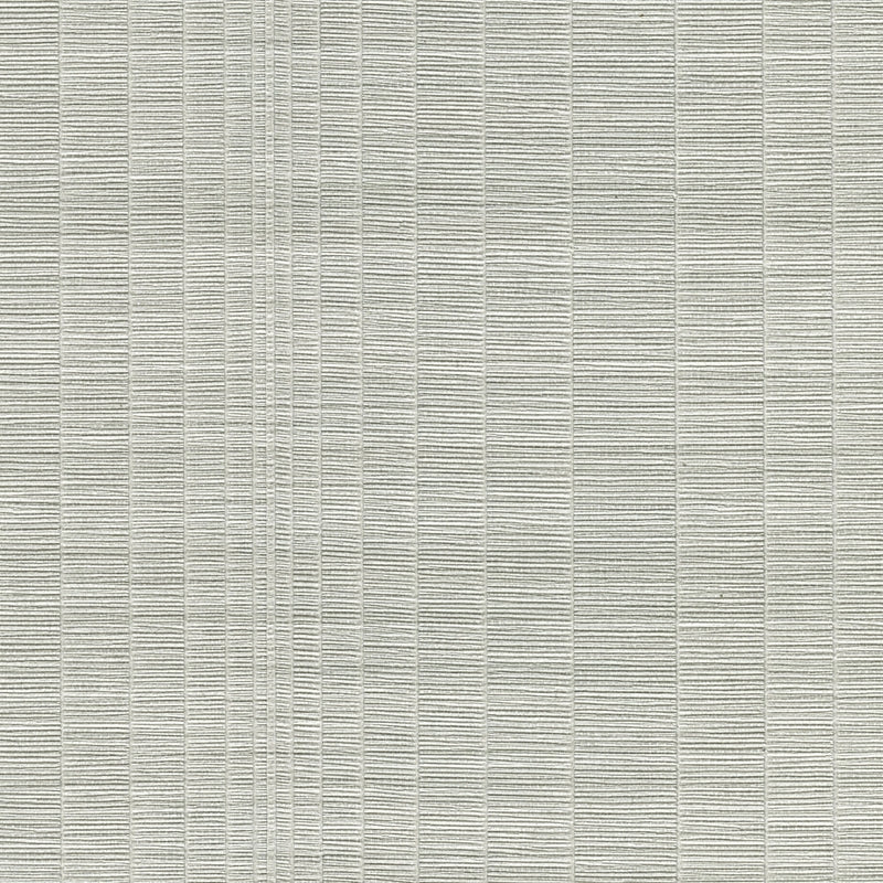 Looking 2807-8008 Warner Grasscloth Resource Pembrooke Light Grey Stripe Wallpaper Light Grey by Warner Wallpaper