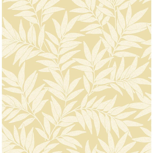 Search 2970-26120 Revival Morris Yellow Leaf Wallpaper Yellow A-Street Prints Wallpaper