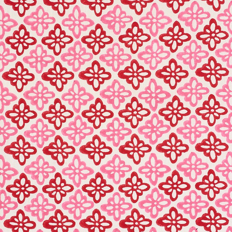 Acquire 179300 Pattee Pink by Schumacher Fabric
