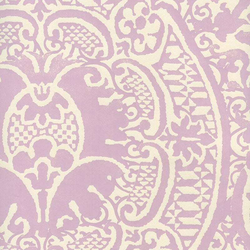 Sample 352000W-25OWP Veneto, Soft Lavender On Off White by Quadrille Wallpaper