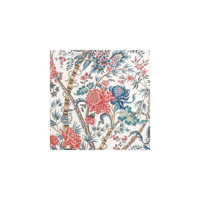 Sample P8022100.195.0 Luberon, Red/Blue by Brunschwig and Fils Wallpaper