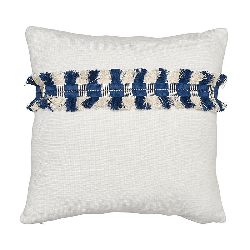 So7536004 | Juno 18" Pillow, Blanc - Schumacher Pillows