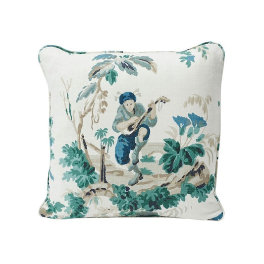So6882404 Madeleine 18" Pillow Cadet By Schumacher Furniture and Accessories 1,So6882404 Madeleine 18" Pillow Cadet By Schumacher Furniture and Accessories 2,So6882404 Madeleine 18" Pillow Cadet By Schumacher Furniture and Accessories 3