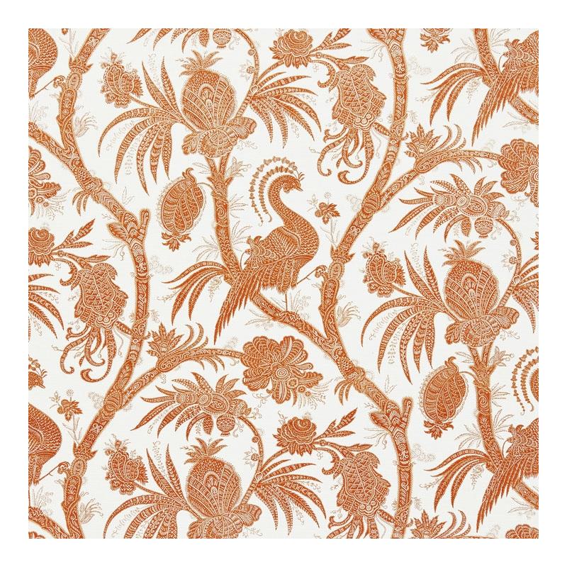 Sample 16575-004 Balinese Peacock, Mandarin by Scalamandre Fabric (SC 000416575)