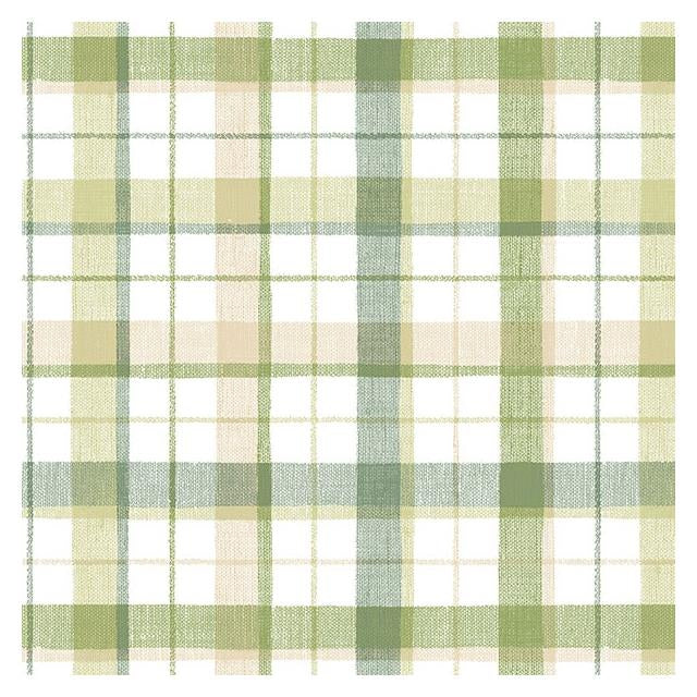 Buy CK36626 Creative Kitchens Linen Plaid  by Norwall Wallpaper