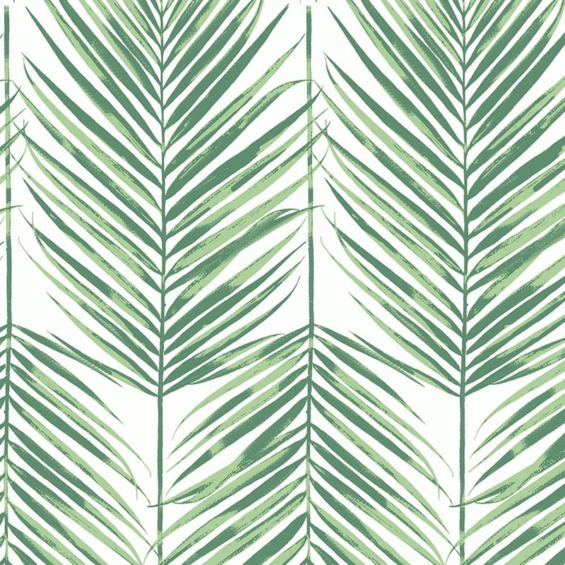 Sample MB30034 Beach House Paradise, Greenery Leaves Leaf by Seabrook Wallpaper